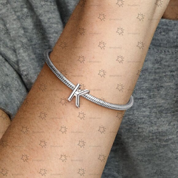 Pandora Letter K Alphabet Charm - Picture 5 of 6